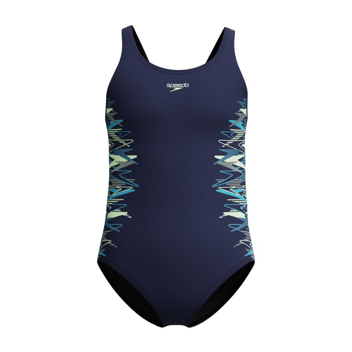 Speedo PLACEM MUSCLEB 1P NAV/GRN