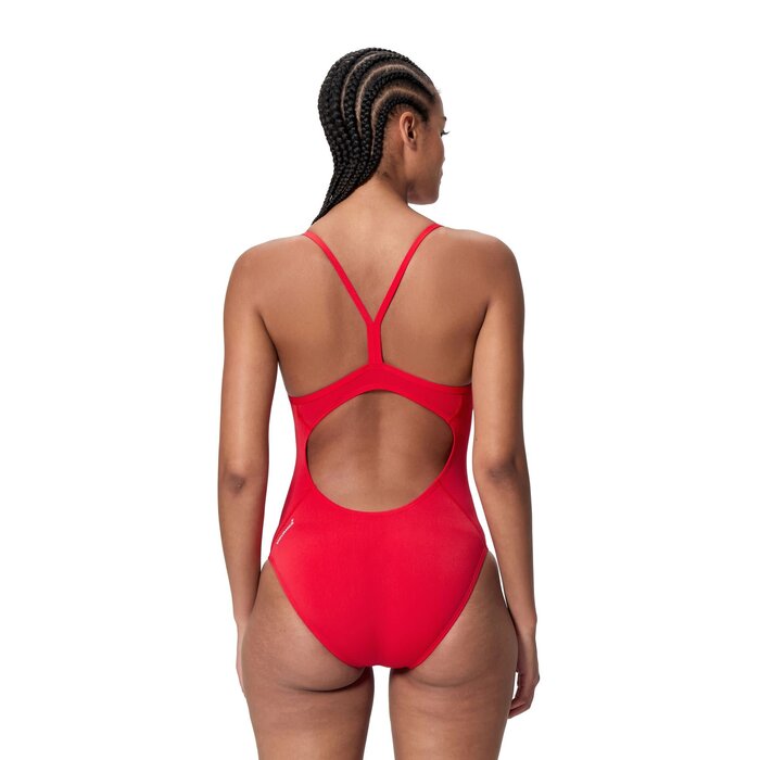 Speedo END+ LOGO THIN STRAP 1P RED/WHI