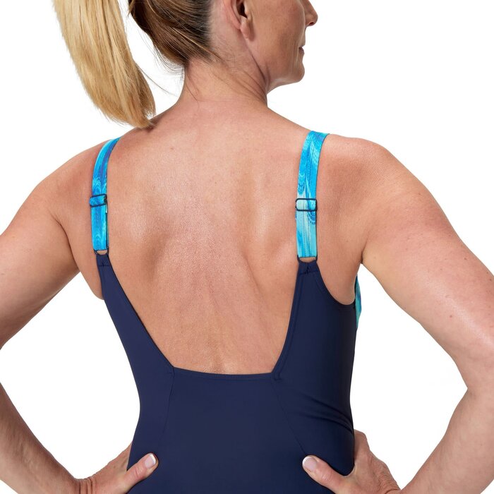 Speedo PRINT CONTOUR ECLIPSE 1P NAV/BLU