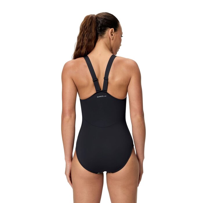 Speedo SCU HIGH NECK CONTOUR 1P BLA/GRN