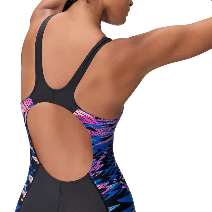 Speedo HYPERBOOM SPLICE MUSCLEB LEGSUIT BLA/PIN