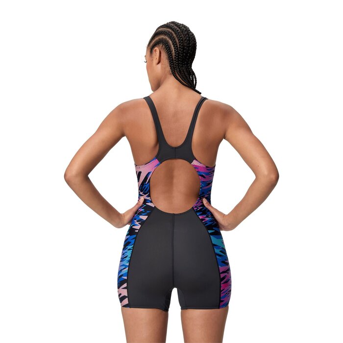 Speedo HYPERBOOM SPLICE MUSCLEB LEGSUIT BLA/PIN