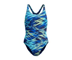 Speedo HYPERBOOM PRINT MEDALIST 1P NAV/BLU