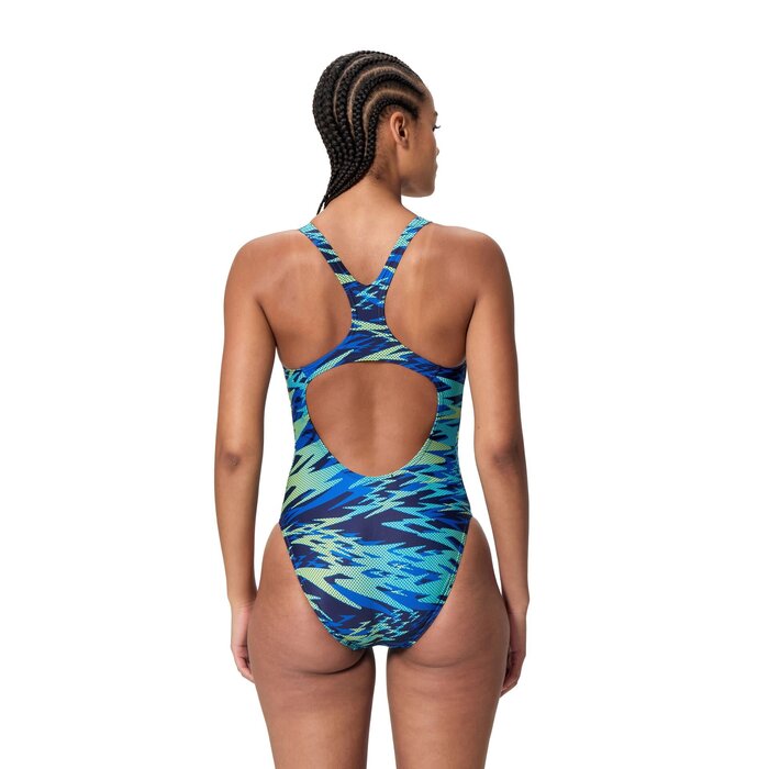 Speedo HYPERBOOM PRINT MEDALIST 1P NAV/BLU