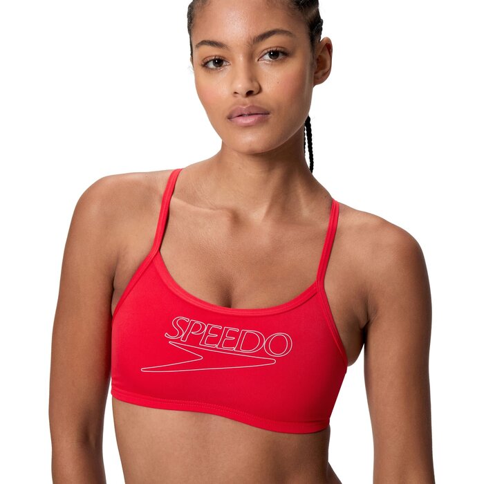 Speedo END+ LOGO THIN STRAP 2P RED/WHI