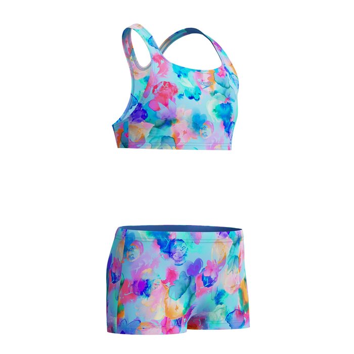 Speedo PRINT RACERBACK 2P BLU/PIN
