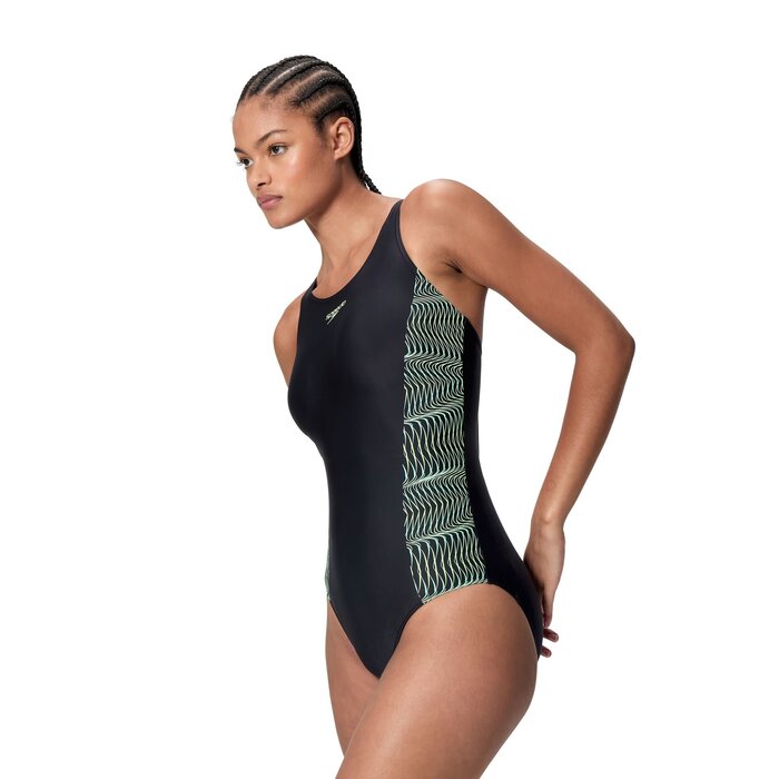 Speedo PLACEM MEDALIST 1P BLA/GRN