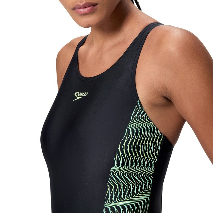 Speedo PLACEM MEDALIST 1P BLA/GRN