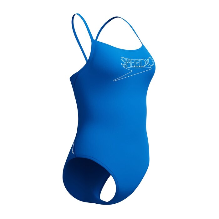 Speedo END+ LOGO THIN STRAP 1P BLU/WHI