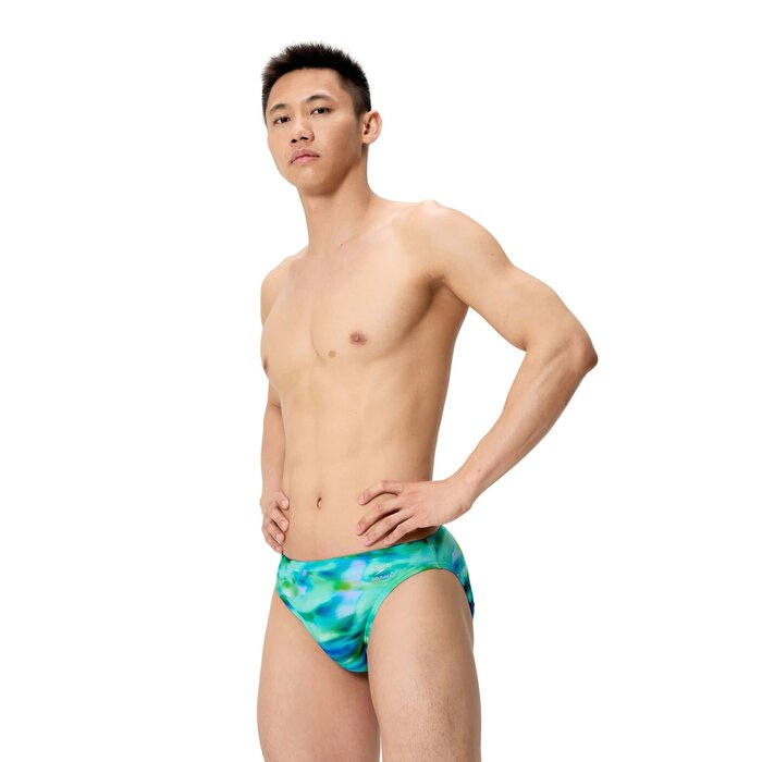 Speedo PRINTED BRIEF BLU/GRN.