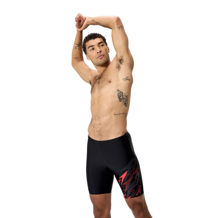 Speedo MEDLEY LOGO JAM BLA/RED