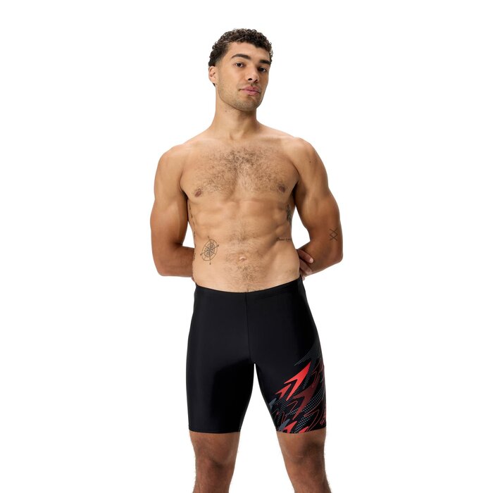 Speedo MEDLEY LOGO JAM BLA/RED