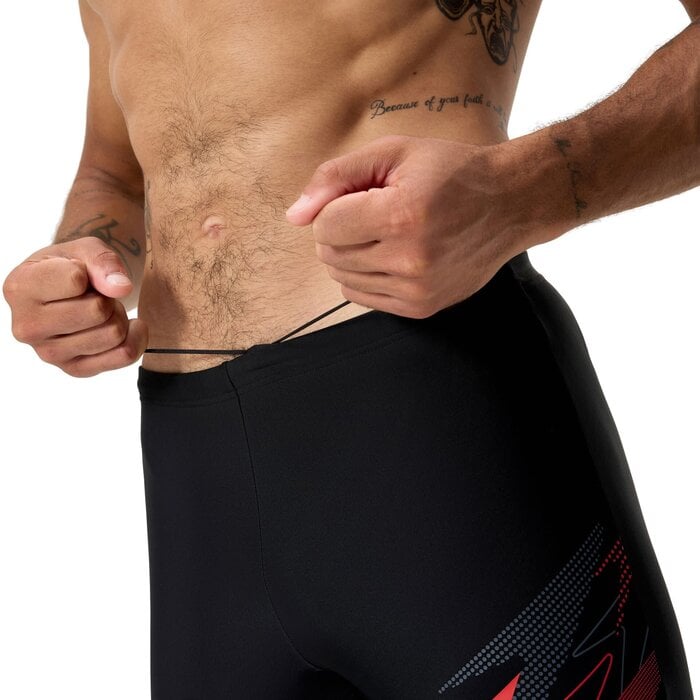Speedo MEDLEY LOGO JAM BLA/RED