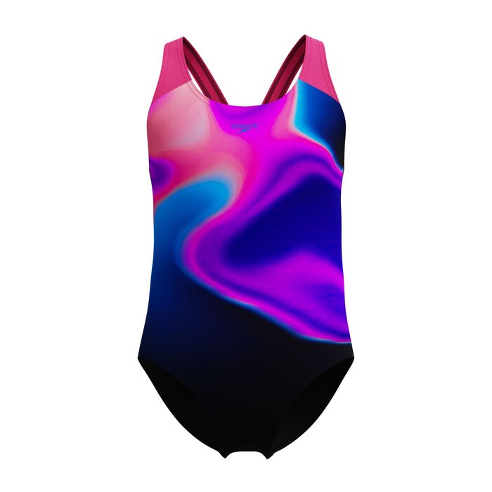 Speedo PRINT SPLASHB 1P BLA/PIN