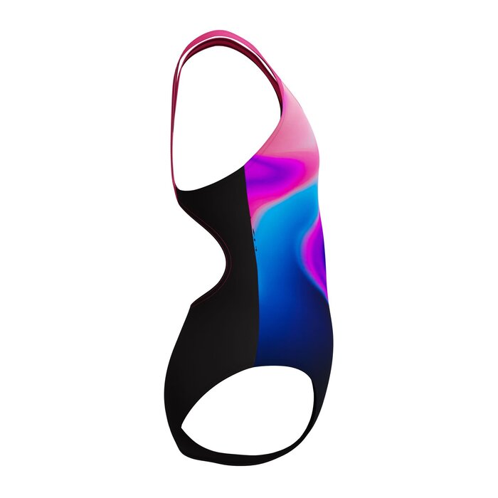 Speedo PRINT SPLASHB 1P BLA/PIN