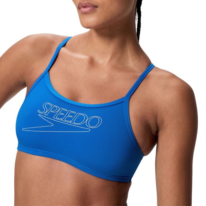 Speedo END+ LOGO THIN STRAP 2P BLU/WHI
