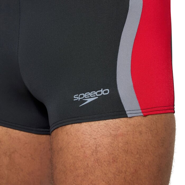 Speedo SOLID SPLICE AQSH BLA/RED