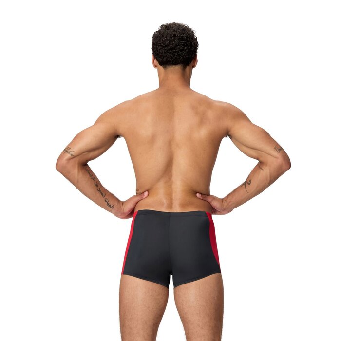 Speedo SOLID SPLICE AQSH BLA/RED