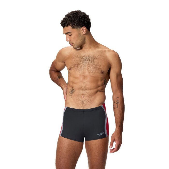 Speedo SOLID SPLICE AQSH BLA/RED