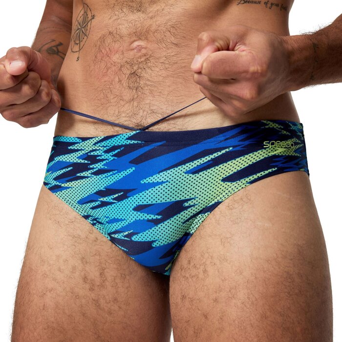 Speedo HYPERBOOM PRINT BRIEF NAV/BLU