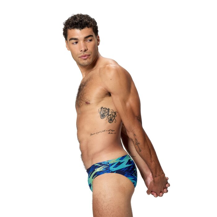 Speedo HYPERBOOM PRINT BRIEF NAV/BLU