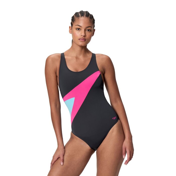 Speedo HYPERBOOM BUTTERFLY BACK 1P BLA/PIN