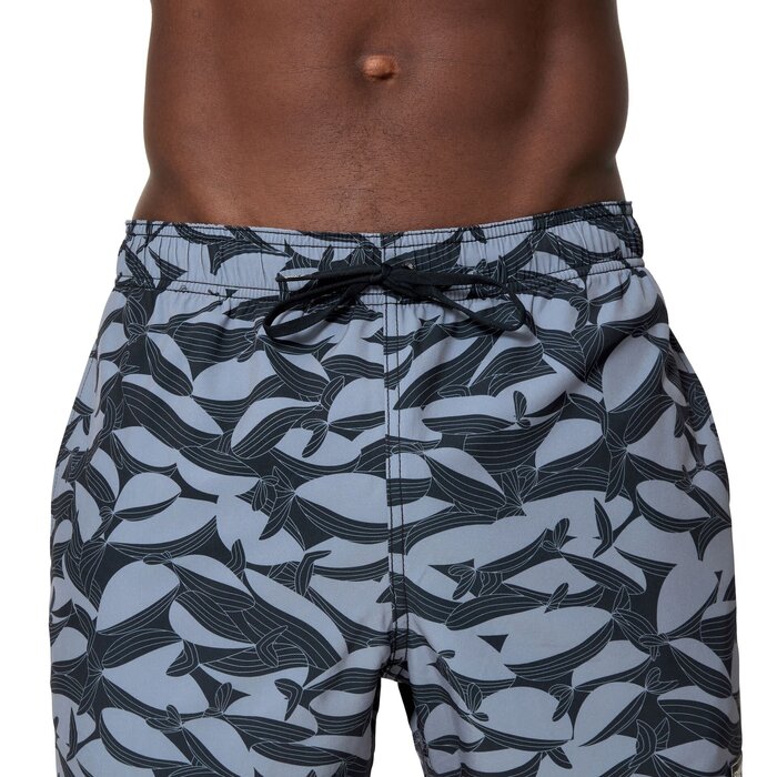 Speedo PRINT RED EDGE VOLLEY 16 BLA/GRE