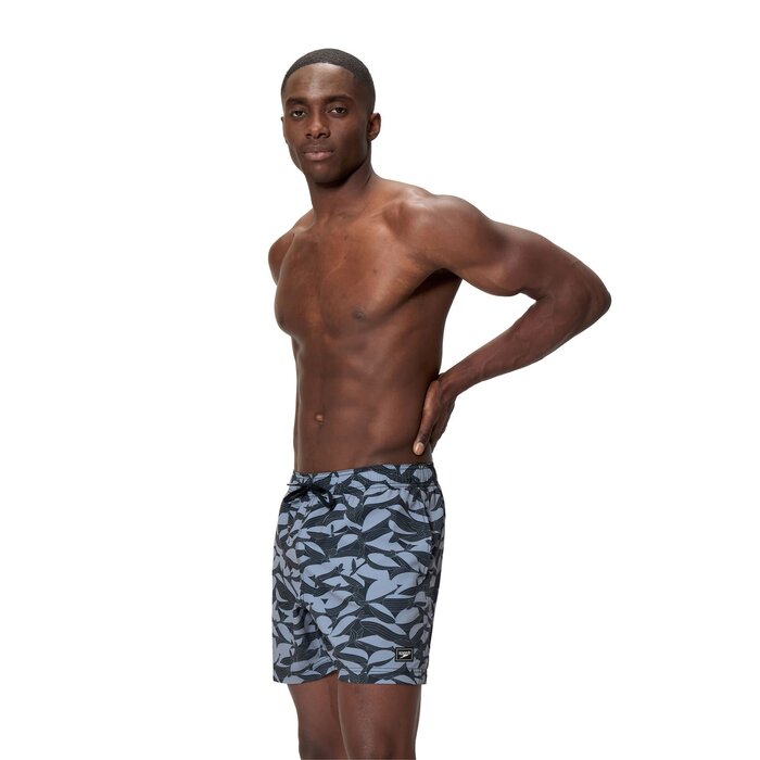 Speedo PRINT RED EDGE VOLLEY 16 BLA/GRE