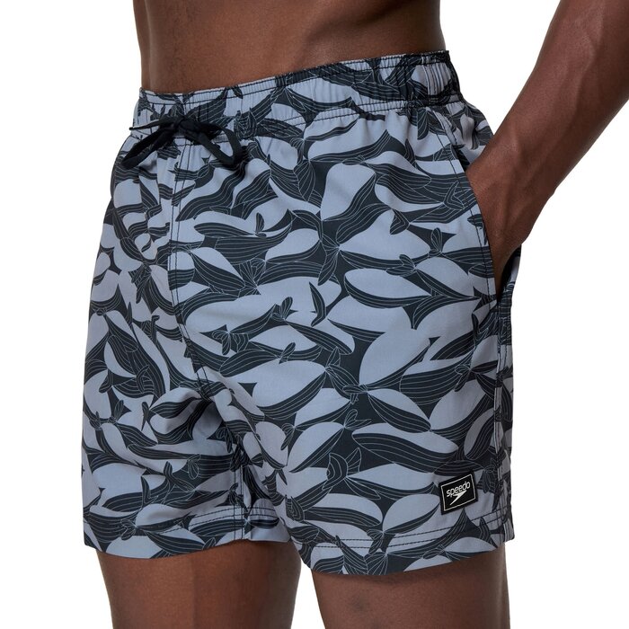 Speedo PRINT RED EDGE VOLLEY 16 BLA/GRE