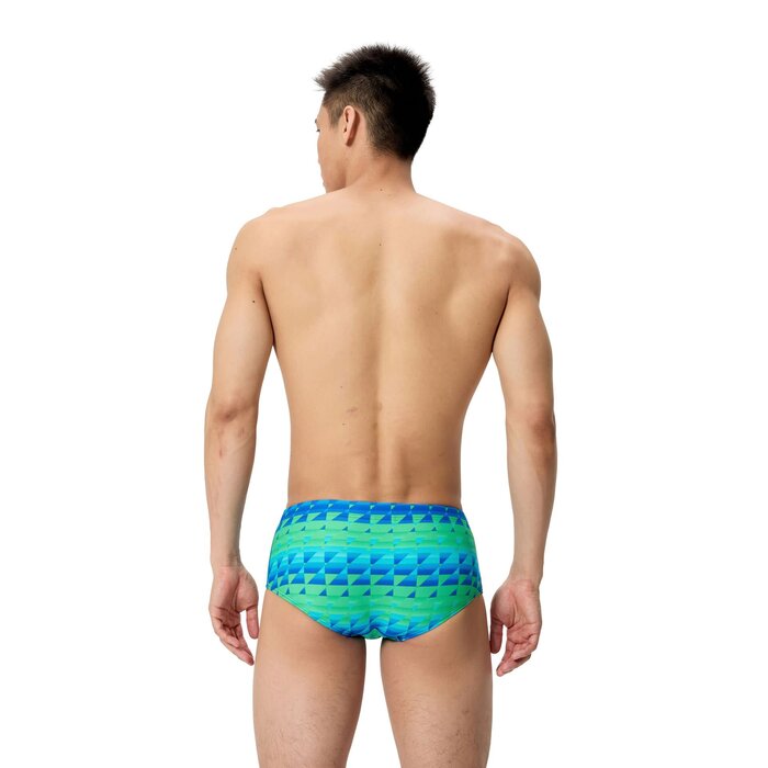 Speedo PRINTED 13.5CM BRIEF GRN/BLU