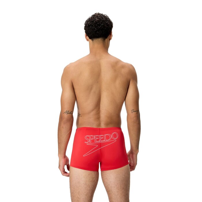 Speedo END+ LOGO AQSH RED/WHI