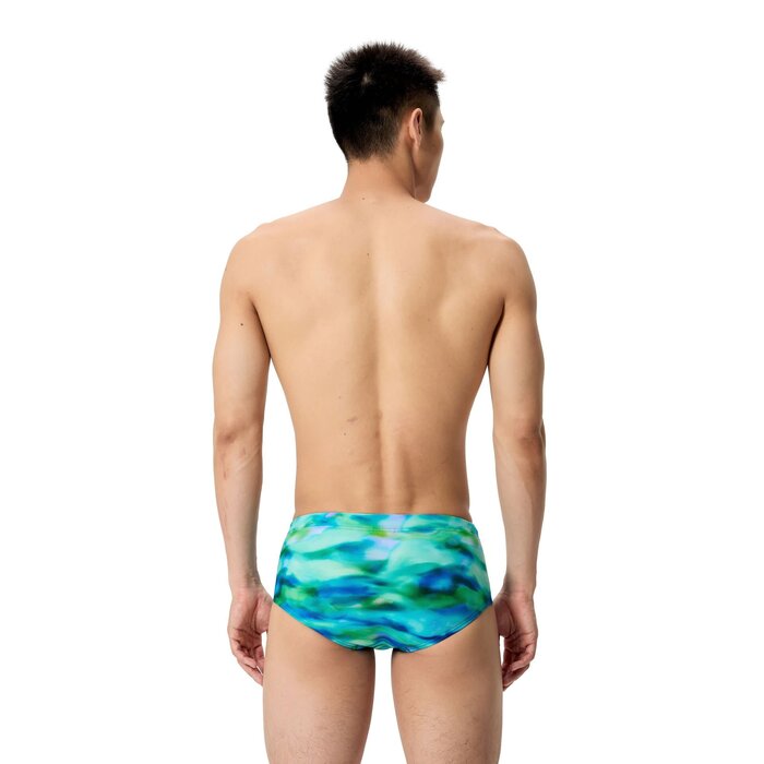 Speedo PRINTED 13.5CM BRIEF GRN/BLU.