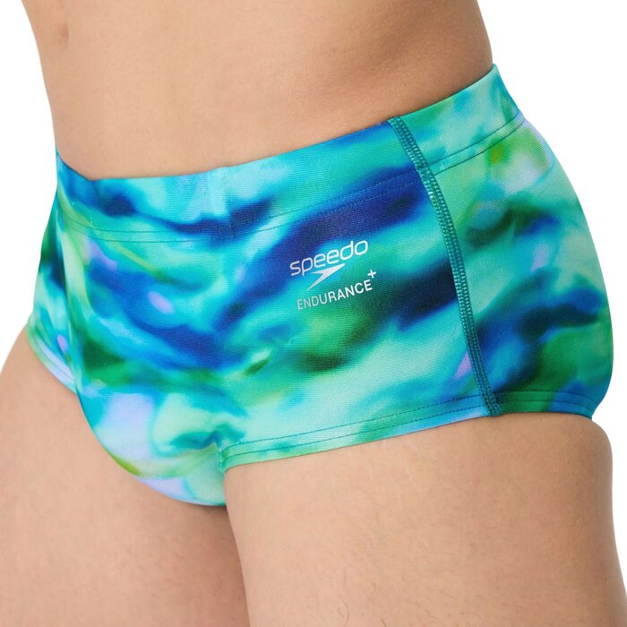 Speedo PRINTED 13.5CM BRIEF GRN/BLU.