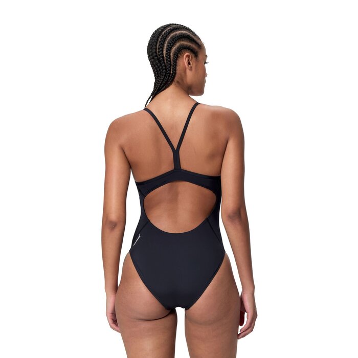 Speedo END+ LOGO THIN STRAP 1P BLA/WHI