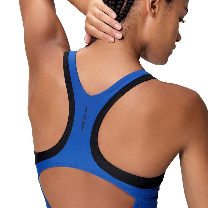 Speedo COLORBLOCK RACERBACK 1P BLU/BLA