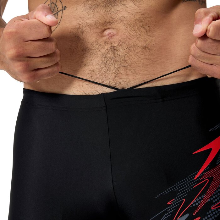 Speedo MEDLEY LOGO AQSH BLA/RED