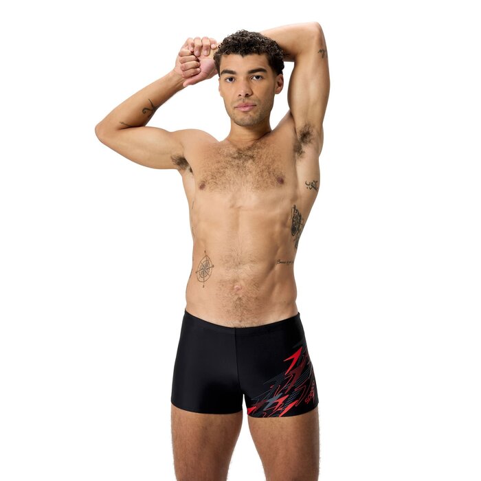 Speedo MEDLEY LOGO AQSH BLA/RED