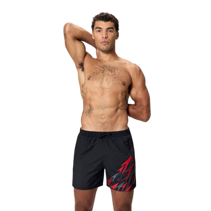 Speedo MEDLEY LOGO WATERSHORT 16 BLA/RED