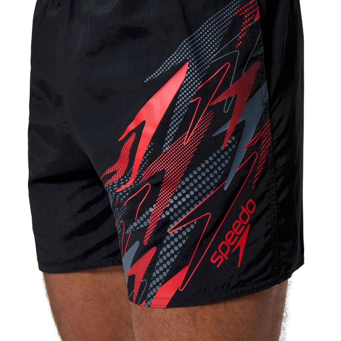 Speedo MEDLEY LOGO WATERSHORT 16 BLA/RED