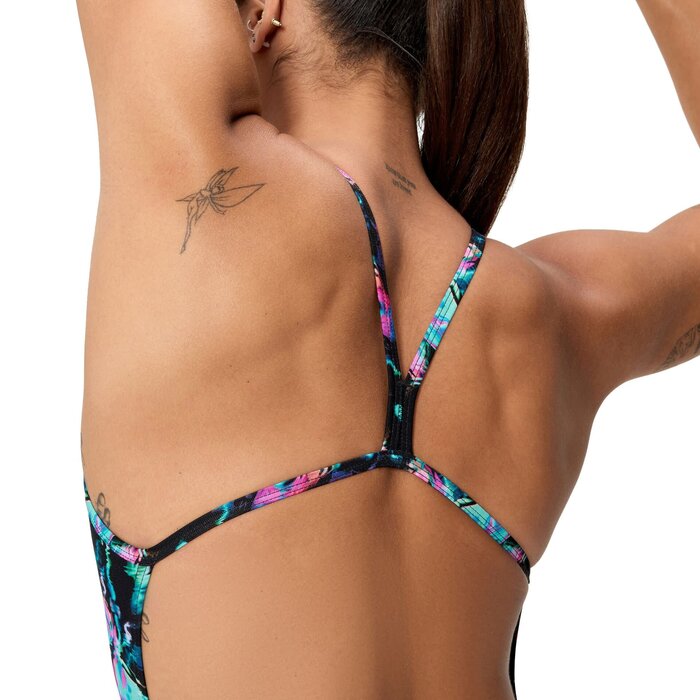 Speedo PRINTED V-BACK 2.0 BLA/BLU