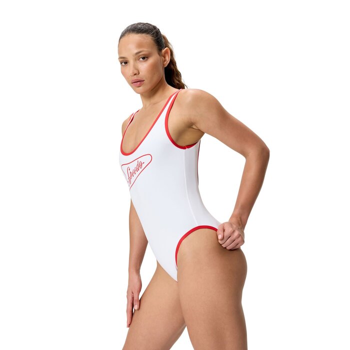 Speedo SOLID BOUND SCOOP 1P WHI/RED