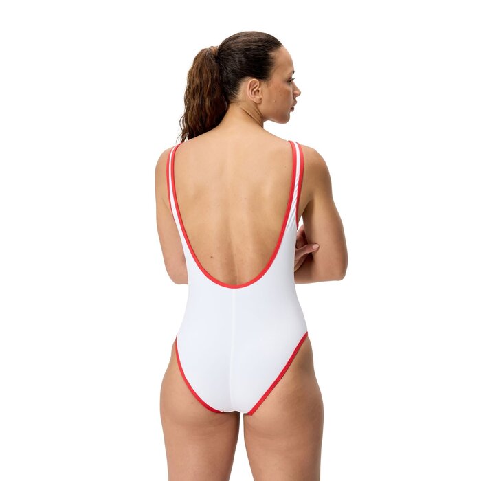 Speedo SOLID BOUND SCOOP 1P WHI/RED
