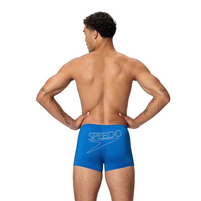 Speedo END+ LOGO AQSH BLU/WHI