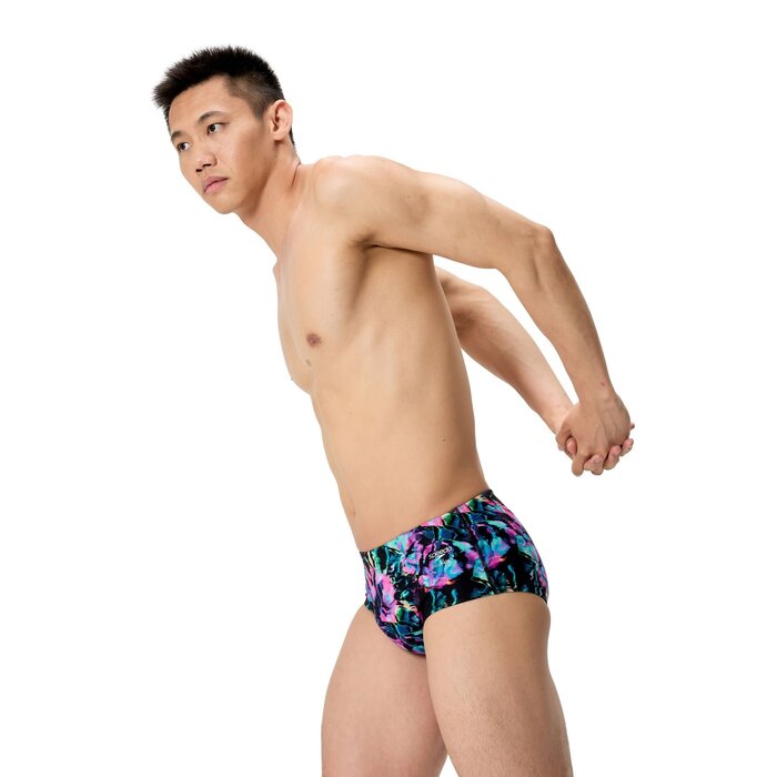 Speedo PRINTED 13.5CM BRIEF BLA/PUR