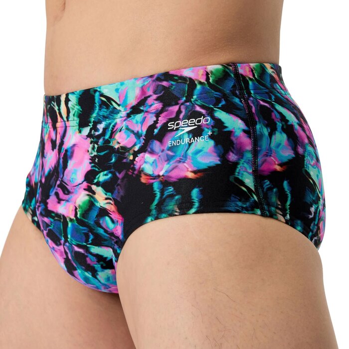 Speedo PRINTED 13.5CM BRIEF BLA/PUR
