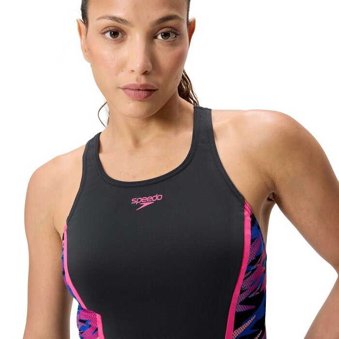 Speedo HYPERBOOM SPLICE TANKINI SET BLA/PIN