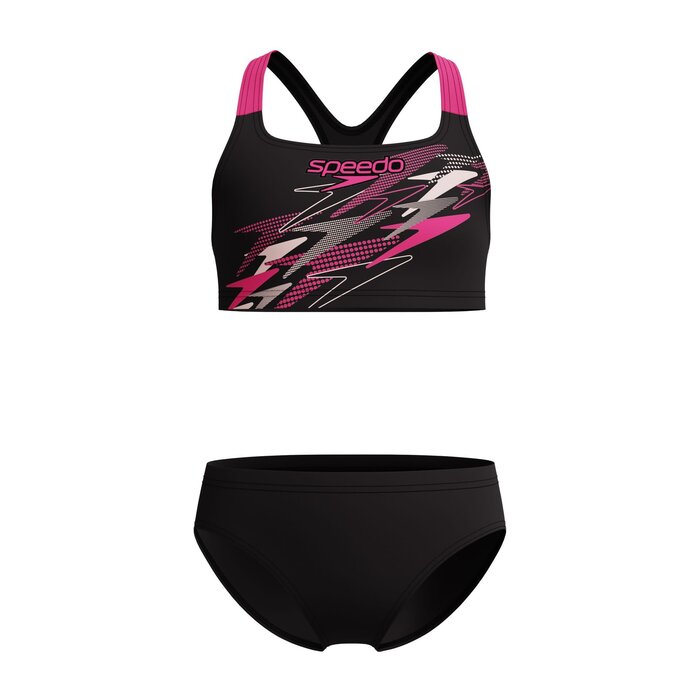 Speedo MEDLEY LOGO RACERBACK 2P BLA/PIN