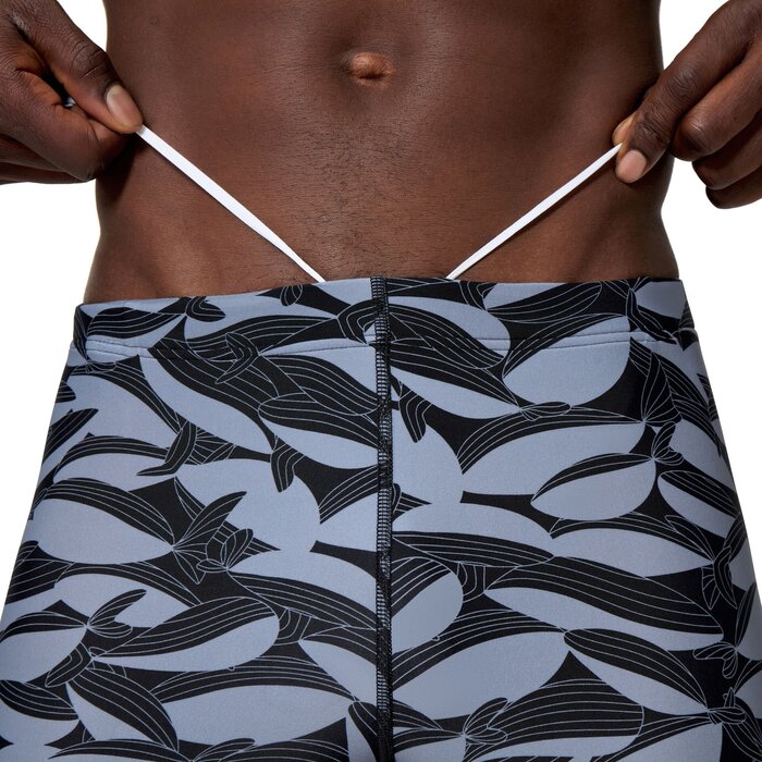 Speedo PRINT BEACHSTAR SQUARE LEG BLA/GRE
