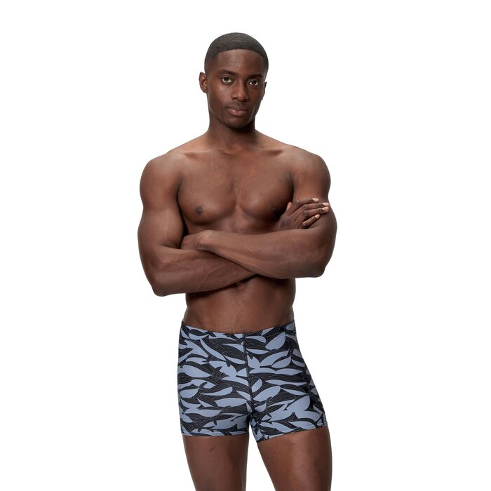 Speedo PRINT BEACHSTAR SQUARE LEG BLA/GRE
