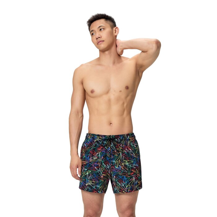 Speedo PRINT RED EDGE VOLLEY 14 BLA/RED